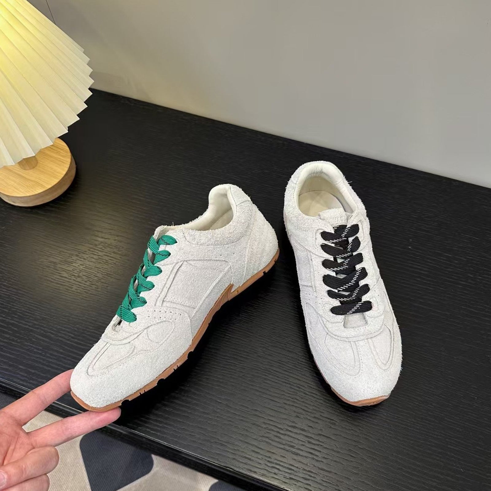 Alohas Tb 56 Sneakers Grey Suede Women Low