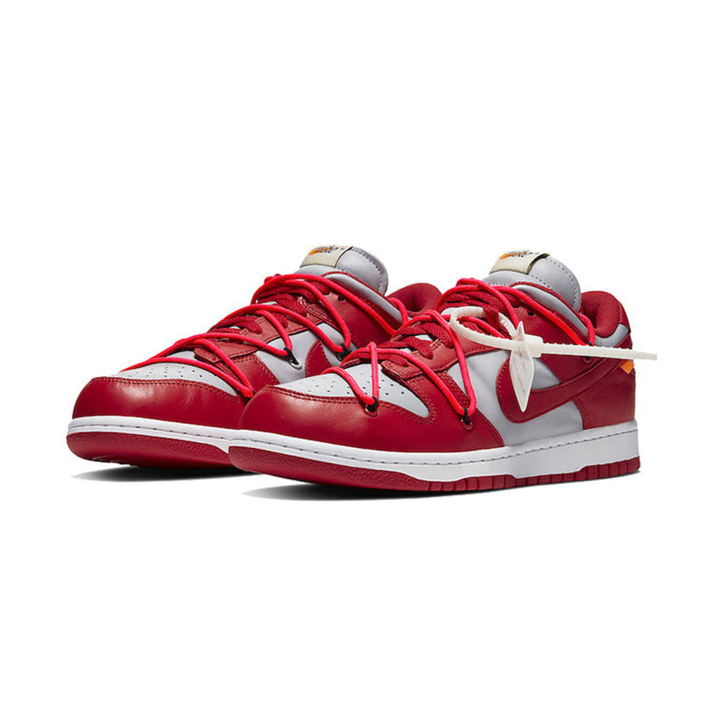 Off-White x Nike Dunk Low Red Grey