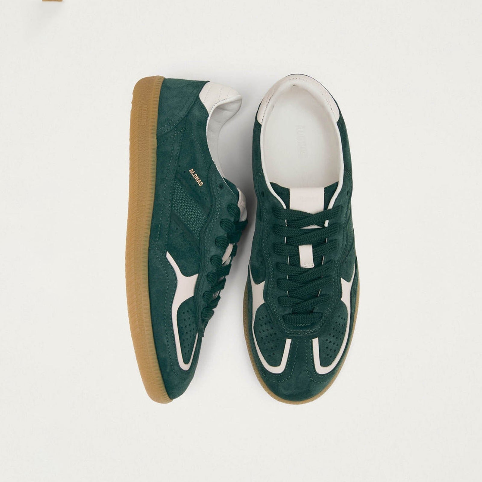 Tb.490 Rife Forest Green Leather Sneakers