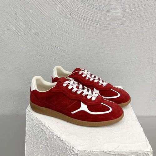 Alohas Rife Sheen Red Leather Sneakers